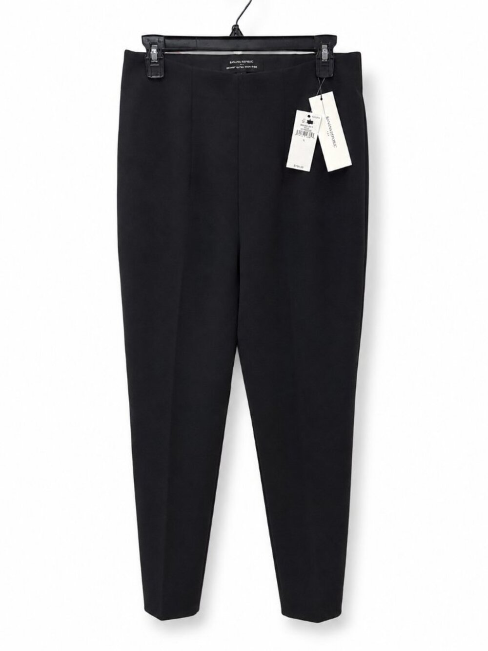 Banana Republic Skinny Ultra High Rise Ponte Pants Black Size Large NWT
